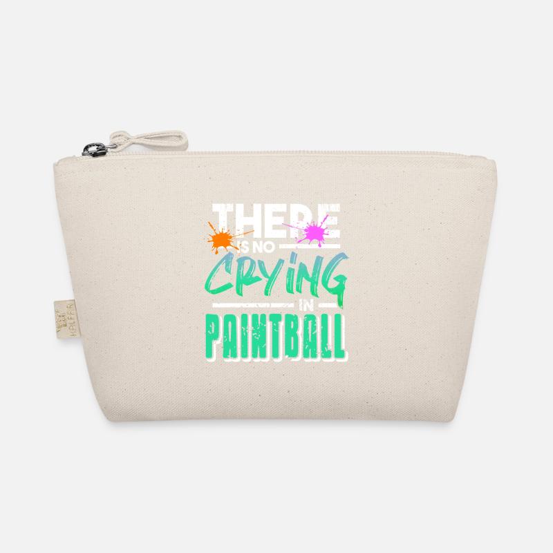 There Is No Crying In Paintball Retro Funny Baller Organic Pouch