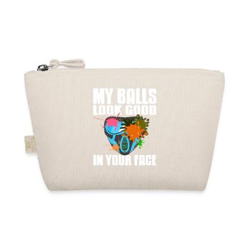 My Balls Look Good In Your Face Funny Paintball - Bio-Täschchen - Natur - Vorne