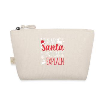 Lustiger Weihnachtspyjama Xmas PJs Lieber - Bio-Täschchen - Natur - Vorne