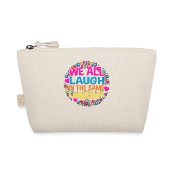 We all laugh in the same language Toleranz & Liebe - Bio-Täschchen - Natur - Vorne