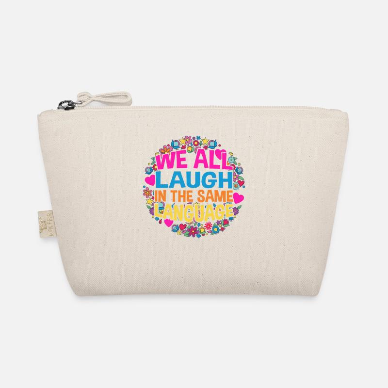 We all laugh in the same language Toleranz & Liebe Bio-Täschchen