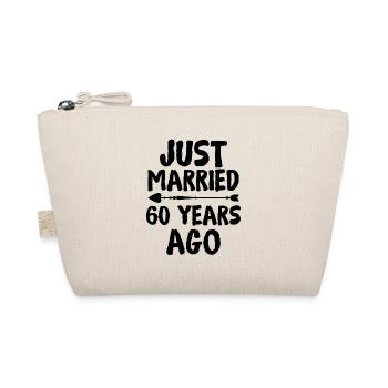 Just Married 60 Years Ago 60th Wedding Anniversary - Bio-Täschchen - Natur - Vorne