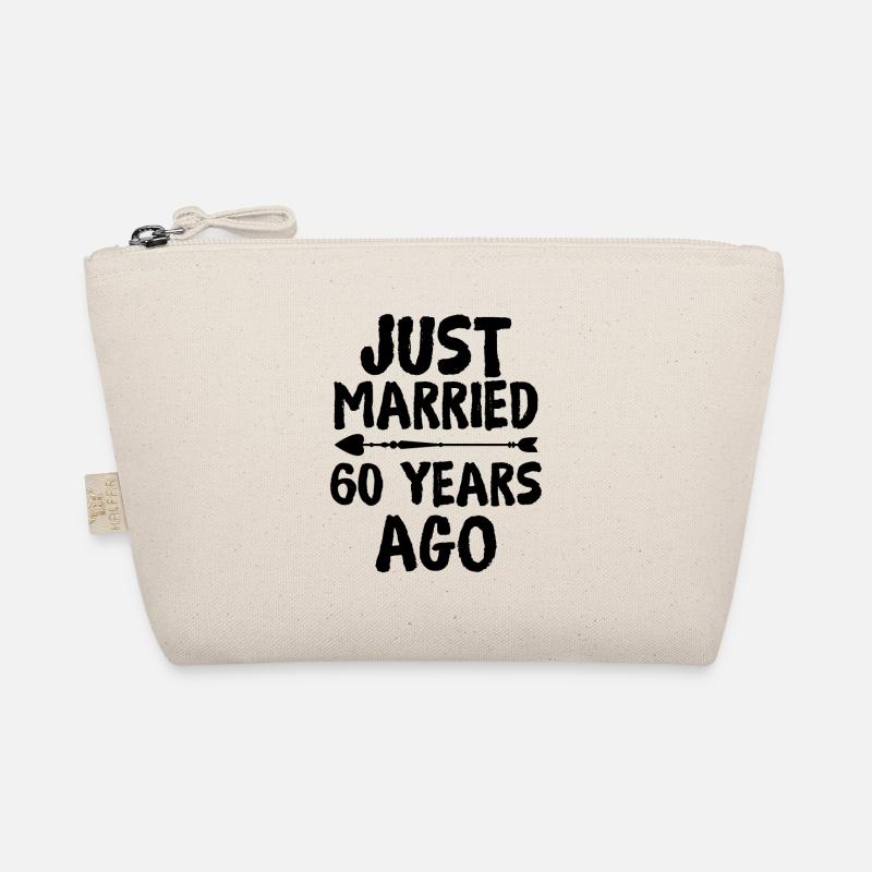 Just Married 60 Years Ago 60th Wedding Anniversary Bio-Täschchen