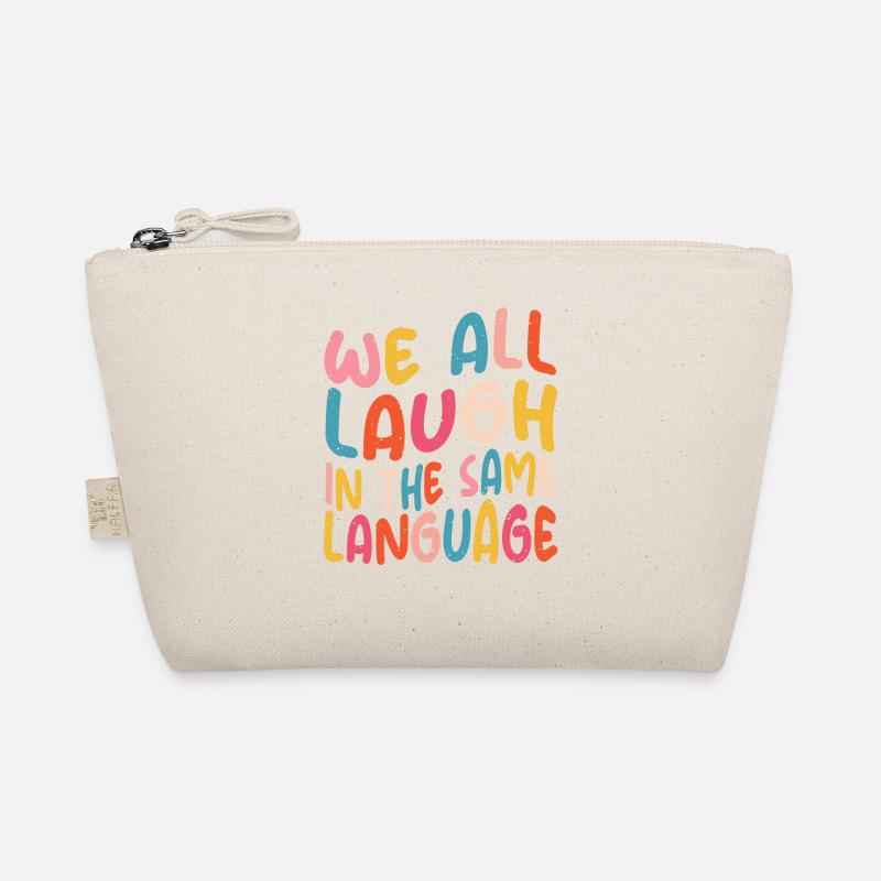 We all laugh in the same language Toleranz & Liebe - Bio-Täschchen - Natur