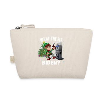 Biden What the Elf High Gas Prices Christmas Funny - Organic Pouch - nature - Front