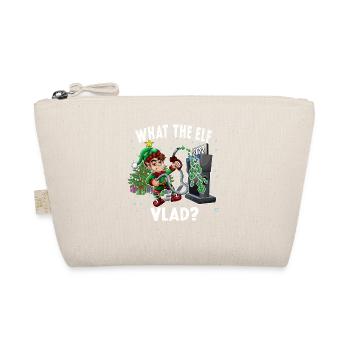 Funny Elf Pumping Gas Christmas Funny - Organic Pouch - nature - Front