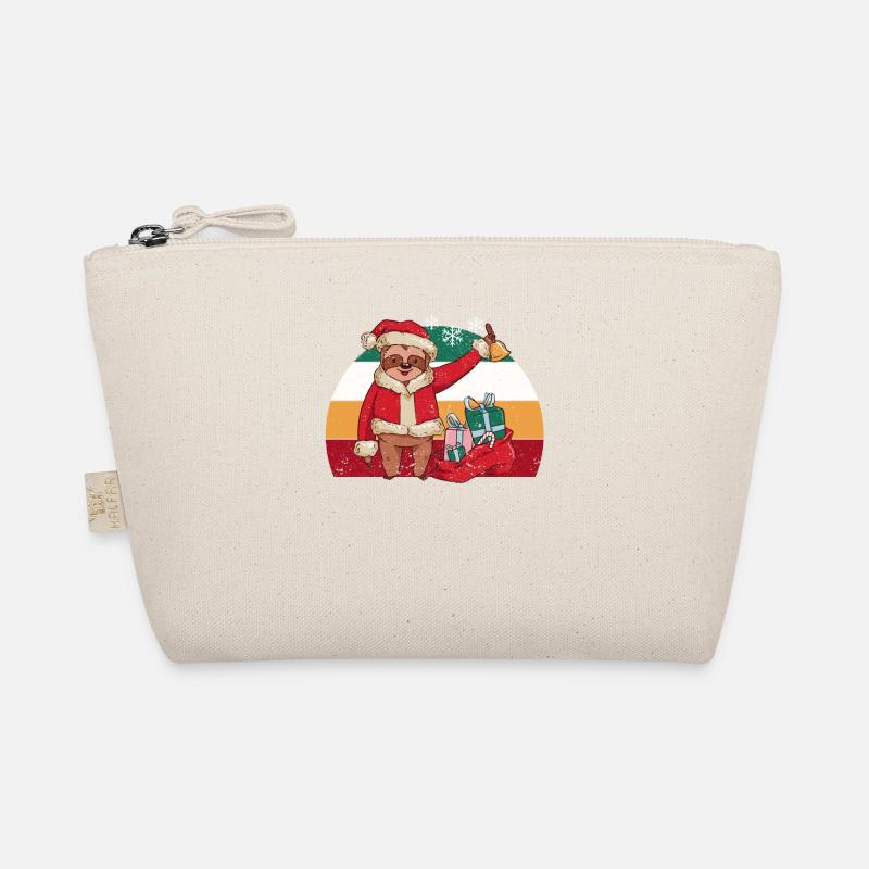 Sloth Santa Claus Animal Lover xMas PJs Organic Pouch