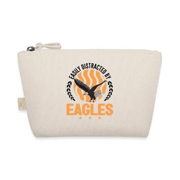 Easily distracted by Eagles Golden Eagle Eagle - Organic Pouch - nature - Front