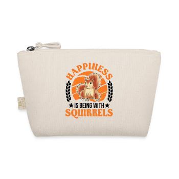 Squirrel Luck Grey Squirrel - Organic Pouch - nature - Front