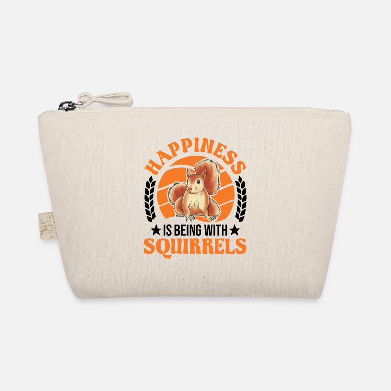 Squirrel Luck Grey Squirrel Organic Pouch