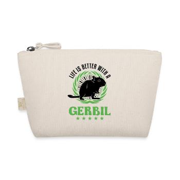 La vie est meilleure avec une gerbille de rat de course Gerbil - Trousse biologique - nature - Devant