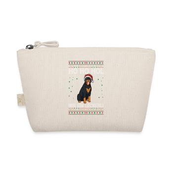 Rottweiler Weihnachten - Bio-Täschchen - Natur - Vorne