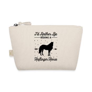 Riding On A Haflinger Horse - Organic Pouch - nature - Front