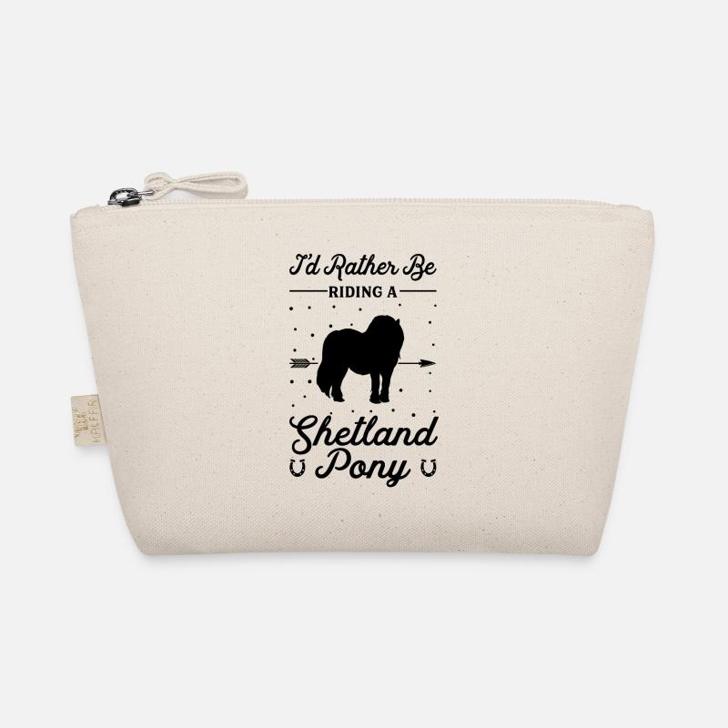 Reiten Eines Shetlandponys Bio-Täschchen