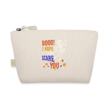 Skelett Halloweenparty lustiger Spruch Kinder - Bio-Täschchen - Natur - Vorne