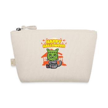 Happy Halloween Scary Funny Hallow's Eve Costume - Organic Pouch - nature - Front