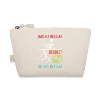 This Is Deadlef Skeleton Halloween Costume Gift - Organic Pouch - nature - Front