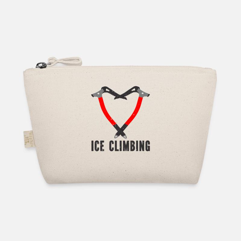 I love ice climbing ice climber ice picks Organic Pouch