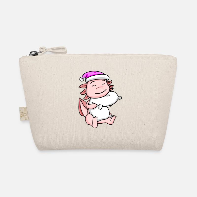 Axolotl avec oreiller et bonnet de couchage Trousse biologique