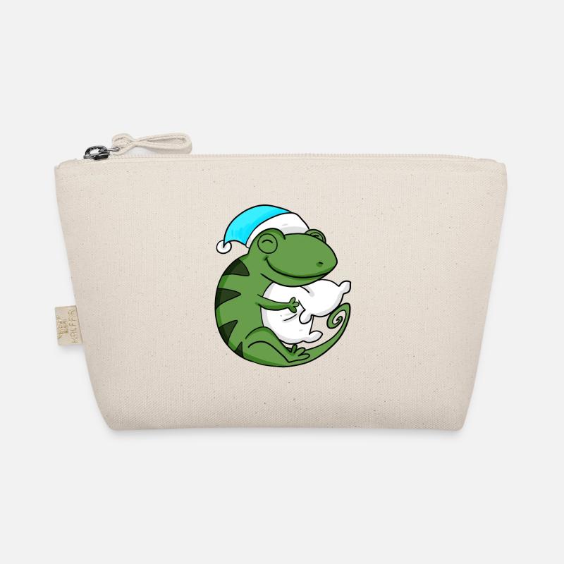 Caméléon avec oreiller et bonnet de couchage Trousse biologique