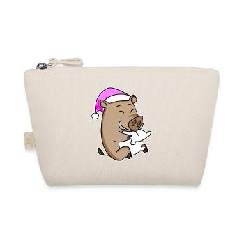 Sanglier avec oreiller et bonnet de couchage - Trousse biologique - nature - Devant