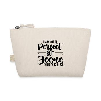I'm Not Perfect But Jesus Thinks I'm To Die For 3 - Bio-Täschchen - Natur - Vorne
