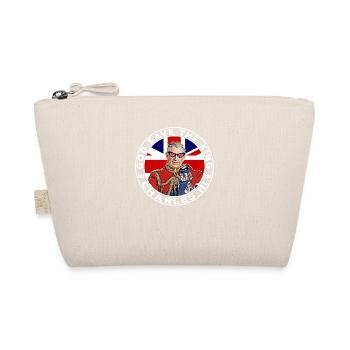 British Royal Family King Charles III God Save The - Organic Pouch - nature - Front