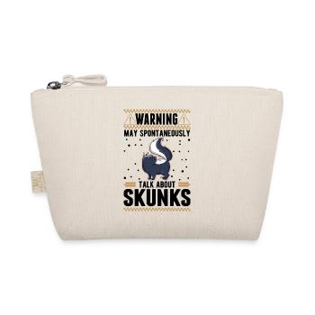 Warnung Stinktier Besitzer Skunk - Bio-Täschchen - Natur - Vorne
