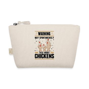 Warning Chicken Farmer Chicken - Organic Pouch - nature - Front