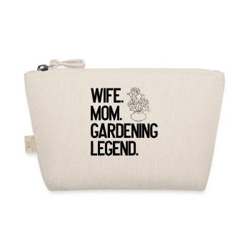 Garden Girls Gardener Women Children Wife - Organic Pouch - nature - Front