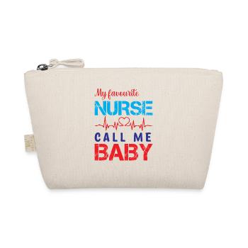 KRANKENSCHWESTER Nurse Calls me Baby - Organic Pouch - nature - Front