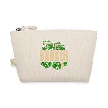 Retro Vintage Awesome BANKER Designs T-Shirt - Trousse biologique - nature - Devant