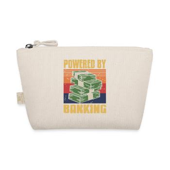 Powered By Banking Cool Retro Vintage Banker - Bio-Täschchen - Natur - Vorne