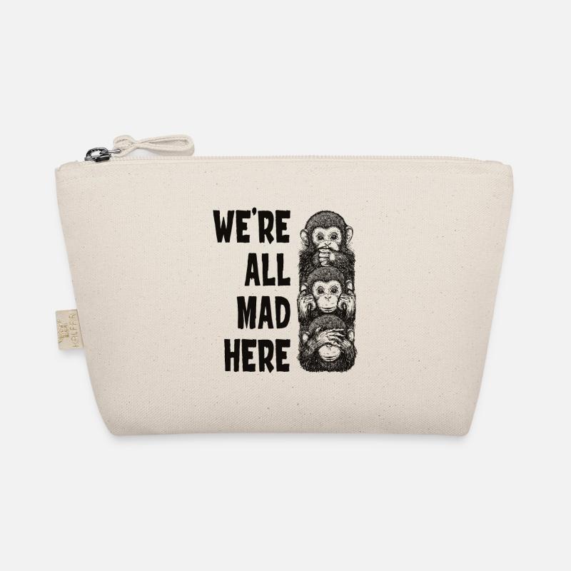 Three monkeys See nothing, say nothing, hear nothing Organic Pouch