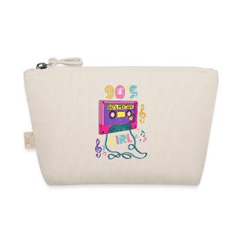 90s Girl Retro Vintage Old Cassette Mixtape Party - Organic Pouch - nature - Front