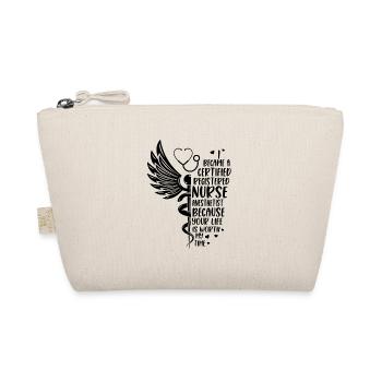 Life Is Worth - Anesthesiologist Nurse - Organic Pouch - nature - Front