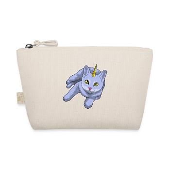 Katze Einhorn - Bio-Täschchen - Natur - Vorne
