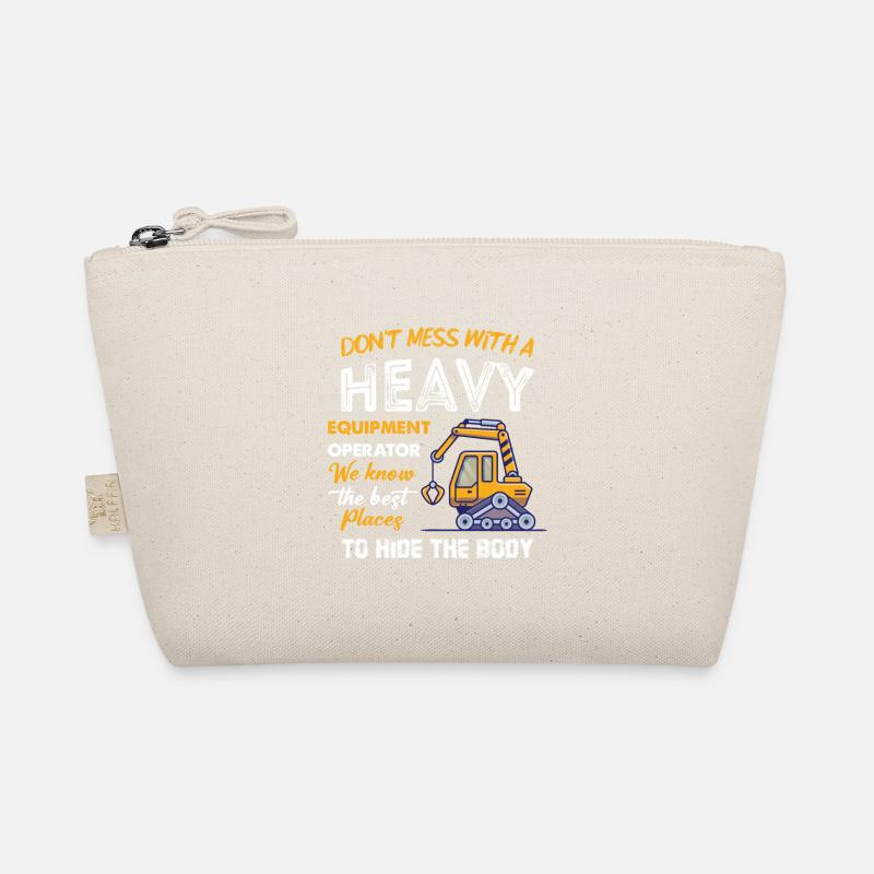 Excavator Job Construction Site Crew Organic Pouch