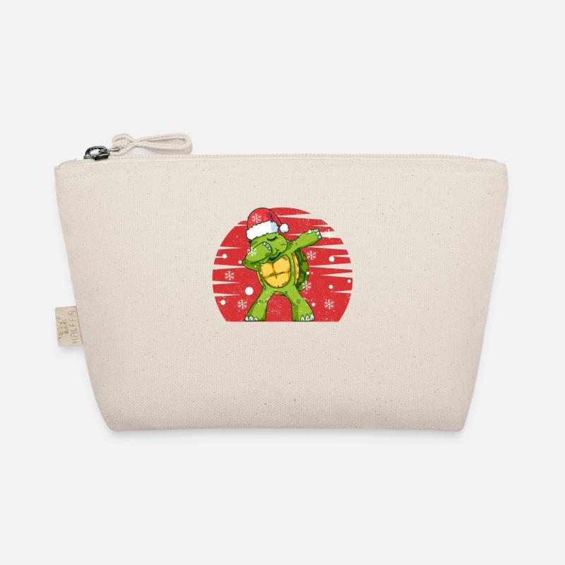 Dabbing Turtle Casquette de Père Noël Trousse biologique