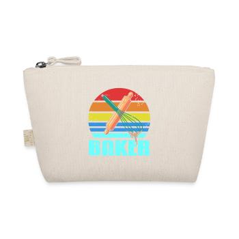 Retro Vintage BAKER Awesome Baker Designs T-Shirt - Organic Pouch - nature - Front