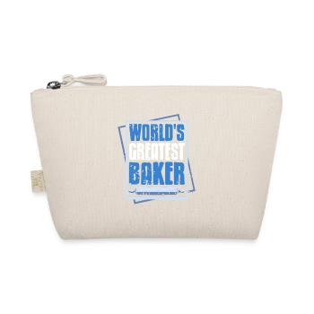 World's Greatest BAKER Cool Retro Vintage Baker - Organic Pouch - nature - Front