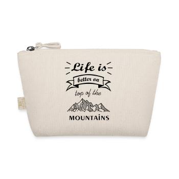 It is most beautiful for mountaineers on the mountain - Organic Pouch - nature - Front