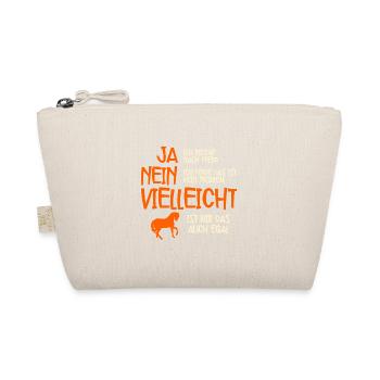 Ja Ich Rieche Nach Pferd Pferde - Bio-Täschchen - Natur - Vorne