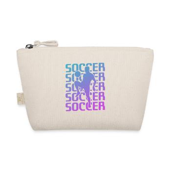 Retro Vintage Classic Soccer Player - Bio-Täschchen - Natur - Vorne