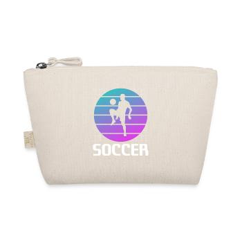 Retro Vintage Classic Soccer Player - Bio-Täschchen - Natur - Vorne