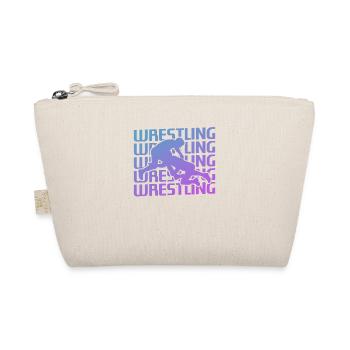 Retro Vintage Classic Wrestling Wrestler - Bio-Täschchen - Natur - Vorne