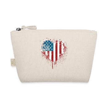 Amerikanischer Flagge USA United States Of America - Bio-Täschchen - Natur - Vorne