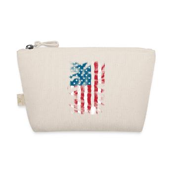 Amerikanischer Flagge USA United States Of America - Bio-Täschchen - Natur - Vorne