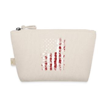 Amerikanischer Flagge USA United States Of America - Bio-Täschchen - Natur - Vorne