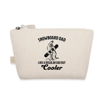 Snowboard Dad Funny Saying Snowboarding Gift - Organic Pouch - nature - Front